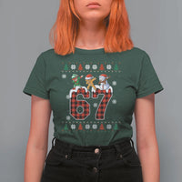 Funny Gen Z Alpha Ugly Xmas Gift T Shirt For Women Gingerbread Snowman Elf Dabbing - Wonder Print Shop