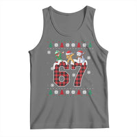 Funny Gen Z Alpha Ugly Xmas Gift Tank Top Gingerbread Snowman Elf Dabbing - Wonder Print Shop