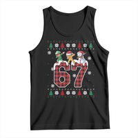 Funny Gen Z Alpha Ugly Xmas Gift Tank Top Gingerbread Snowman Elf Dabbing - Wonder Print Shop