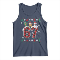 Funny Gen Z Alpha Ugly Xmas Gift Tank Top Gingerbread Snowman Elf Dabbing - Wonder Print Shop