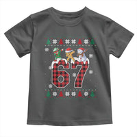 Funny Gen Z Alpha Ugly Xmas Gift Toddler T Shirt Gingerbread Snowman Elf Dabbing - Wonder Print Shop