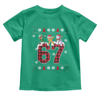 Funny Gen Z Alpha Ugly Xmas Gift Toddler T Shirt Gingerbread Snowman Elf Dabbing - Wonder Print Shop