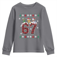 Funny Gen Z Alpha Ugly Xmas Gift Youth Sweatshirt Gingerbread Snowman Elf Dabbing - Wonder Print Shop