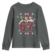 Funny Gen Z Alpha Ugly Xmas Gift Youth Sweatshirt Gingerbread Snowman Elf Dabbing - Wonder Print Shop