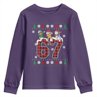 Funny Gen Z Alpha Ugly Xmas Gift Youth Sweatshirt Gingerbread Snowman Elf Dabbing - Wonder Print Shop