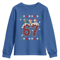 Funny Gen Z Alpha Ugly Xmas Gift Youth Sweatshirt Gingerbread Snowman Elf Dabbing - Wonder Print Shop