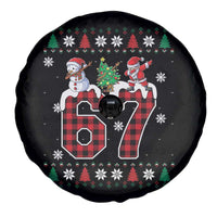 Six Seven Meme Snowman Santa Dab Spare Tire Cover Funny Christmas Ugly Sweater Gift - Wonder Print Shop