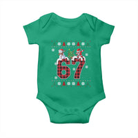 Six Seven Meme Snowman Santa Dab Baby Onesie Funny Christmas Ugly Sweater Gift - Wonder Print Shop