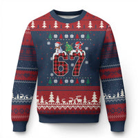 Six Seven Meme Snowman Santa Dab Ugly Christmas Sweater Funny Xmas Ugly Sweater Gift - Wonder Print Shop