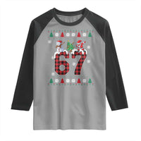 Six Seven Meme Snowman Santa Dab Raglan Shirt Funny Christmas Ugly Sweater Gift - Wonder Print Shop