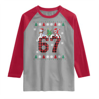 Six Seven Meme Snowman Santa Dab Raglan Shirt Funny Christmas Ugly Sweater Gift - Wonder Print Shop