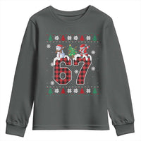 Six Seven Meme Snowman Santa Dab Youth Sweatshirt Funny Christmas Ugly Sweater Gift - Wonder Print Shop