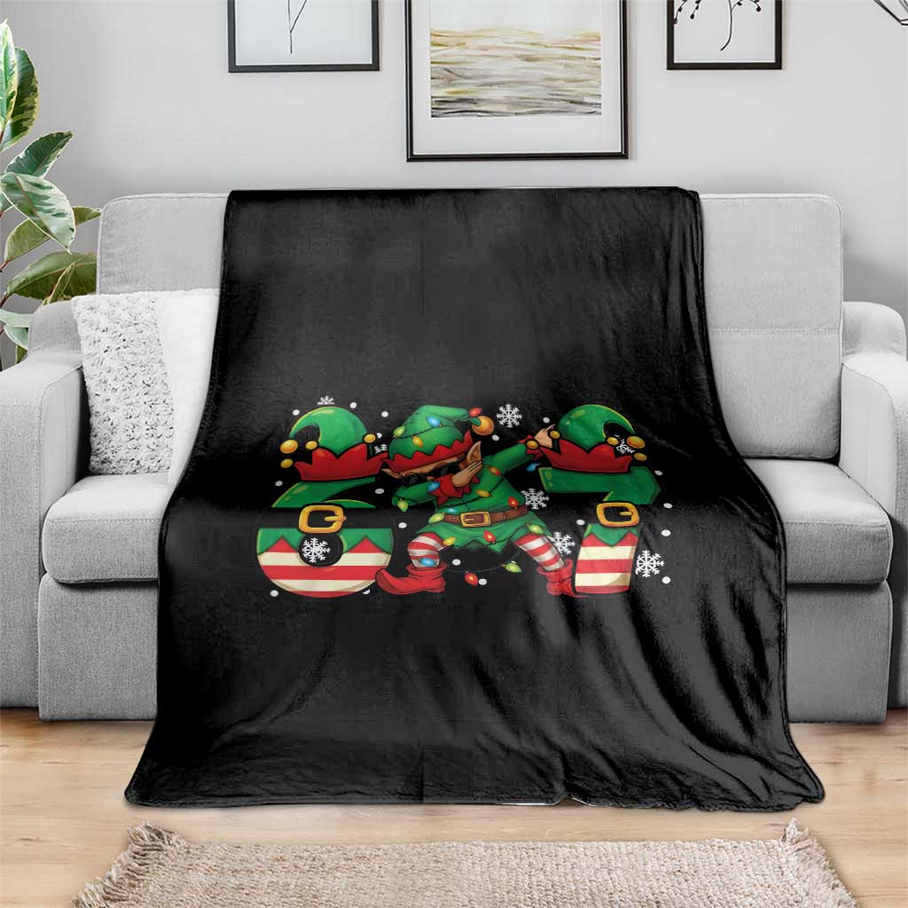 Funny Elf Dab Six Seven Meme Throw Blanket Christmas Trending 67 Gift - Wonder Print Shop