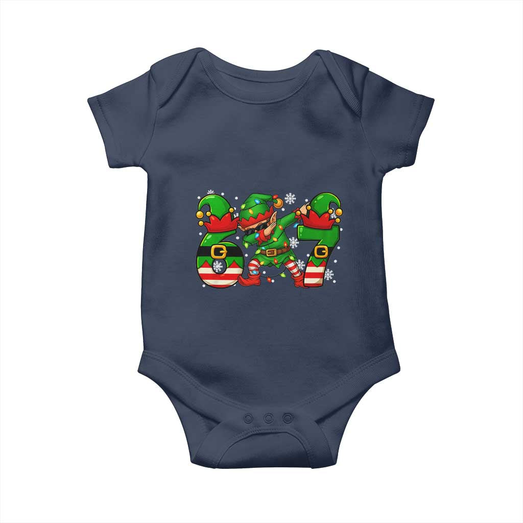Funny Elf Dab Six Seven Meme Baby Onesie Christmas Trending 67 Gift - Wonder Print Shop
