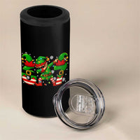 Funny Elf Dab Six Seven Meme 4 in 1 Can Cooler Tumbler Christmas Trending 67 Gift - Wonder Print Shop