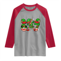 Funny Elf Dab Six Seven Meme Raglan Shirt Christmas Trending 67 Gift - Wonder Print Shop
