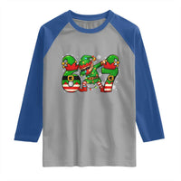 Funny Elf Dab Six Seven Meme Raglan Shirt Christmas Trending 67 Gift - Wonder Print Shop