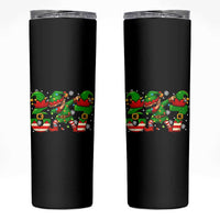 Funny Elf Dab Six Seven Meme Skinny Tumbler Christmas Trending 67 Gift - Wonder Print Shop