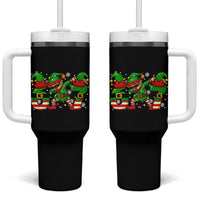 Funny Elf Dab Six Seven Meme Tumbler With Handle Christmas Trending 67 Gift - Wonder Print Shop