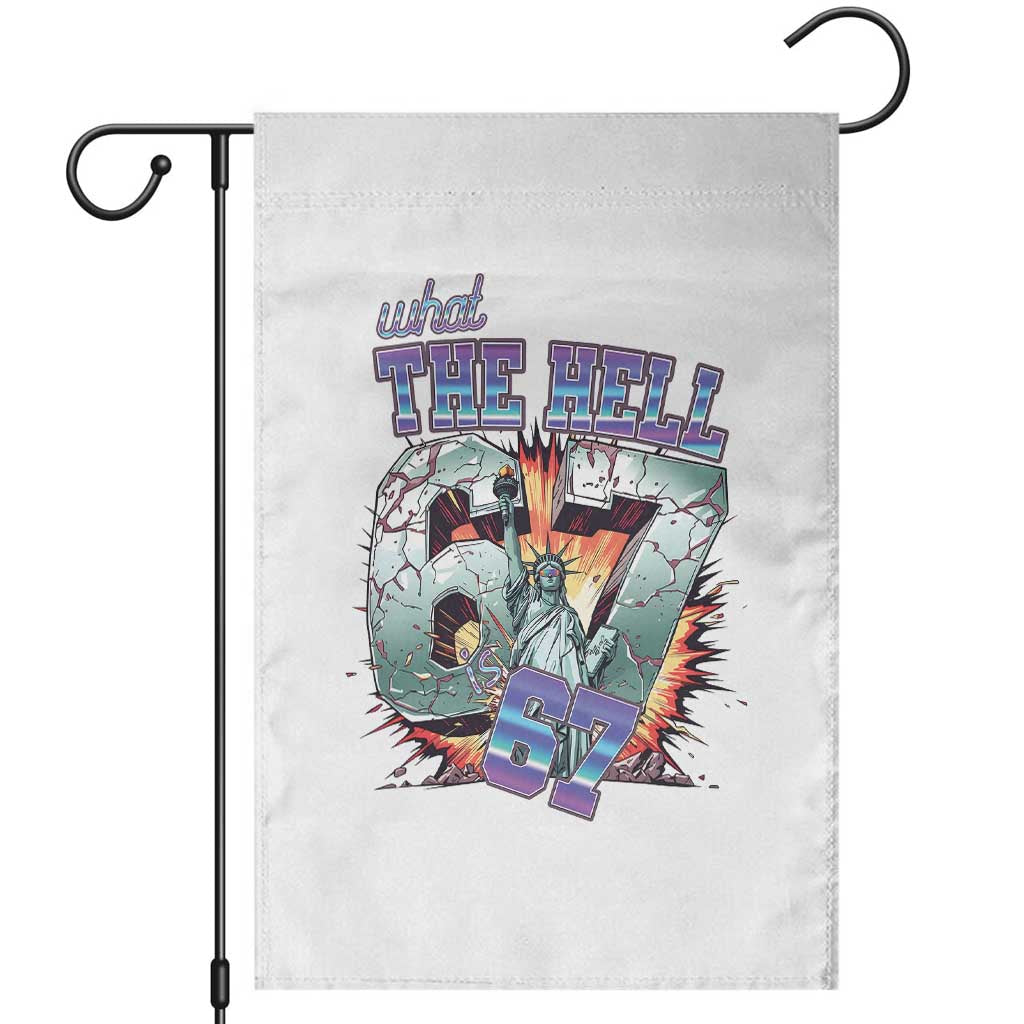 Funny Statue Of Liberty Six Seven Meme Garden Flag What The Hell Is 67 Gift - Wonder Print Shop