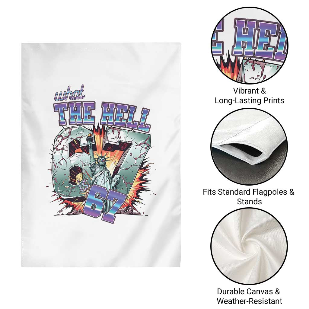 Funny Statue Of Liberty Six Seven Meme Garden Flag What The Hell Is 67 Gift - Wonder Print Shop