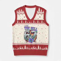 Funny Statue Of Liberty Six Seven Meme V-Neck Knit Sweater Vest What The Hell Is 67 Gift - Wonder Print Shop