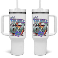 Funny Statue Of Liberty Six Seven Meme Tumbler With Handle What The Hell Is 67 Gift - Wonder Print Shop