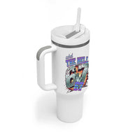 Funny Statue Of Liberty Six Seven Meme Tumbler With Handle What The Hell Is 67 Gift - Wonder Print Shop