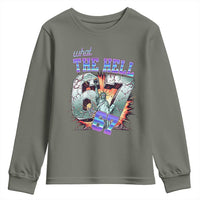 Funny Statue Of Liberty Six Seven Meme Youth Sweatshirt What The Hell Is 67 Gift - Wonder Print Shop
