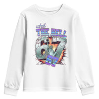Funny Statue Of Liberty Six Seven Meme Youth Sweatshirt What The Hell Is 67 Gift - Wonder Print Shop