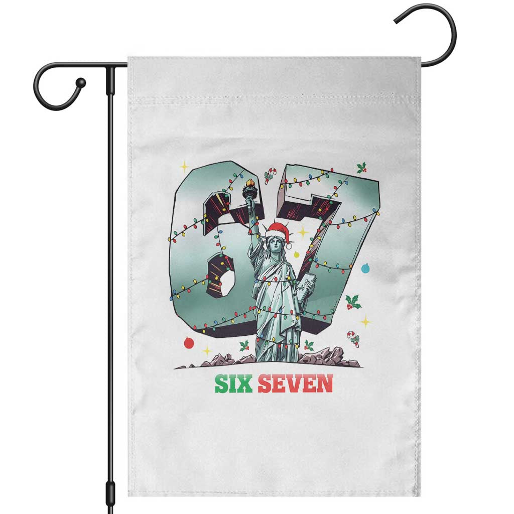 Statue Of Liberty Six Seven Meme Garden Flag Trendy Gen Z Christmas Gift - Wonder Print Shop