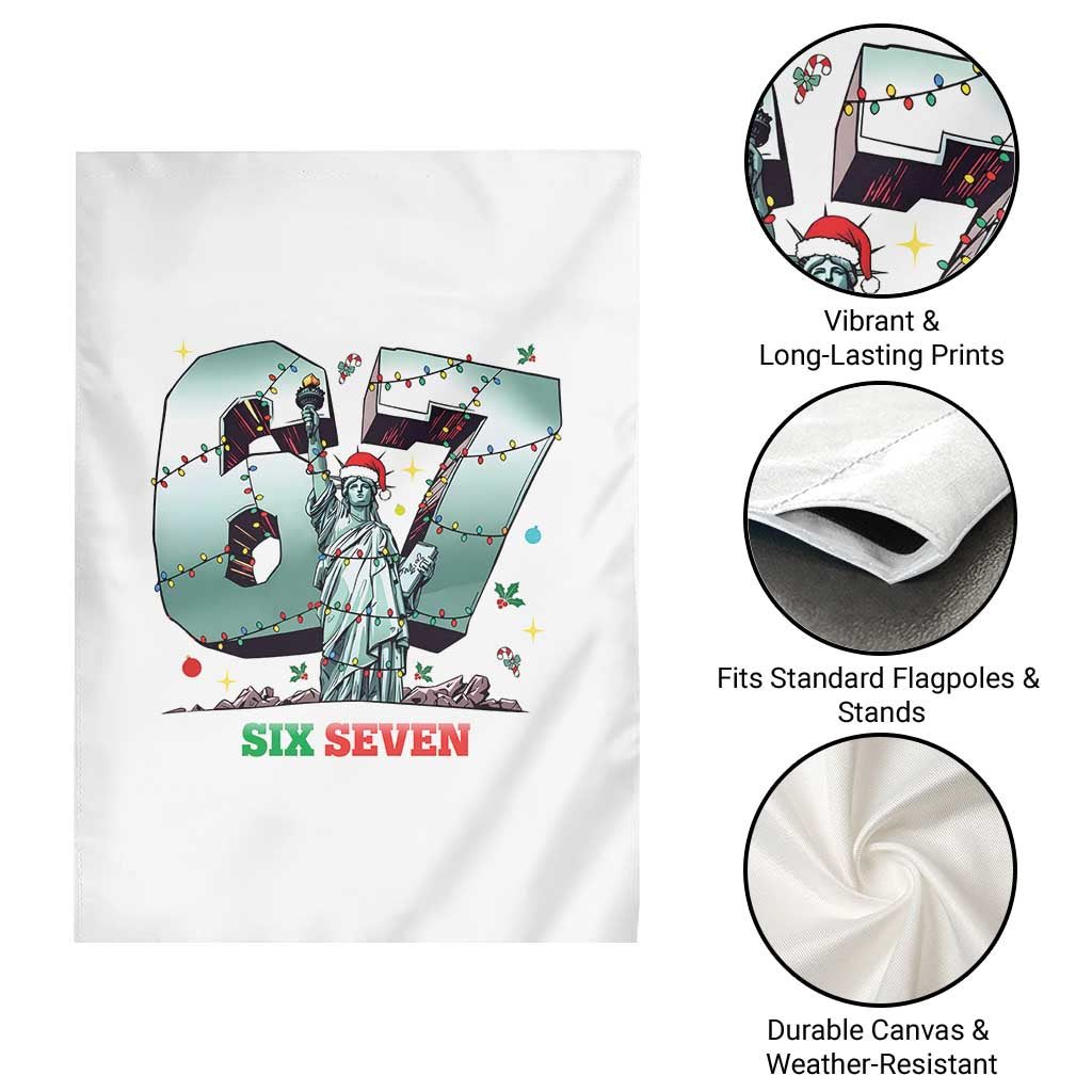 Statue Of Liberty Six Seven Meme Garden Flag Trendy Gen Z Christmas Gift - Wonder Print Shop