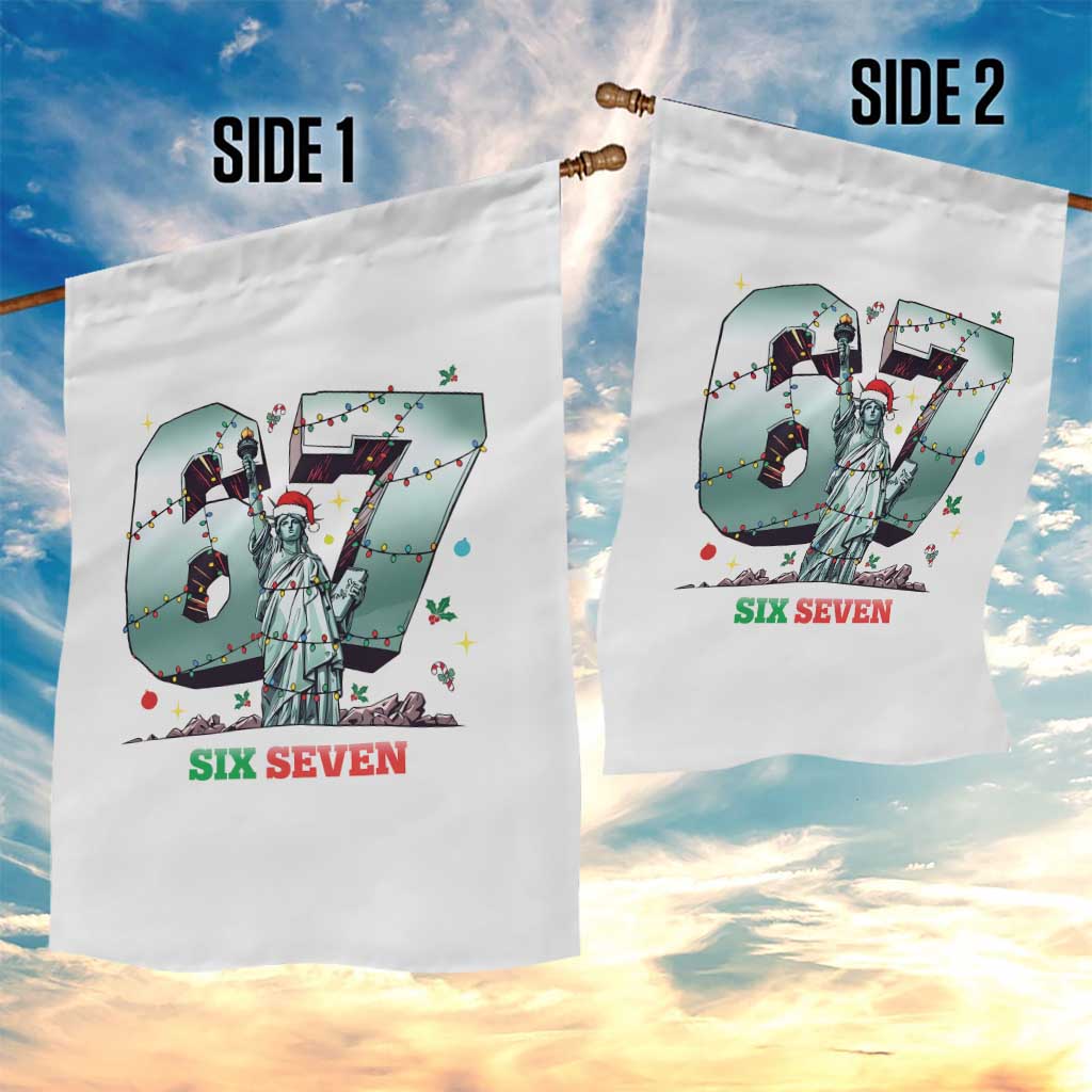 Statue Of Liberty Six Seven Meme Garden Flag Trendy Gen Z Christmas Gift - Wonder Print Shop