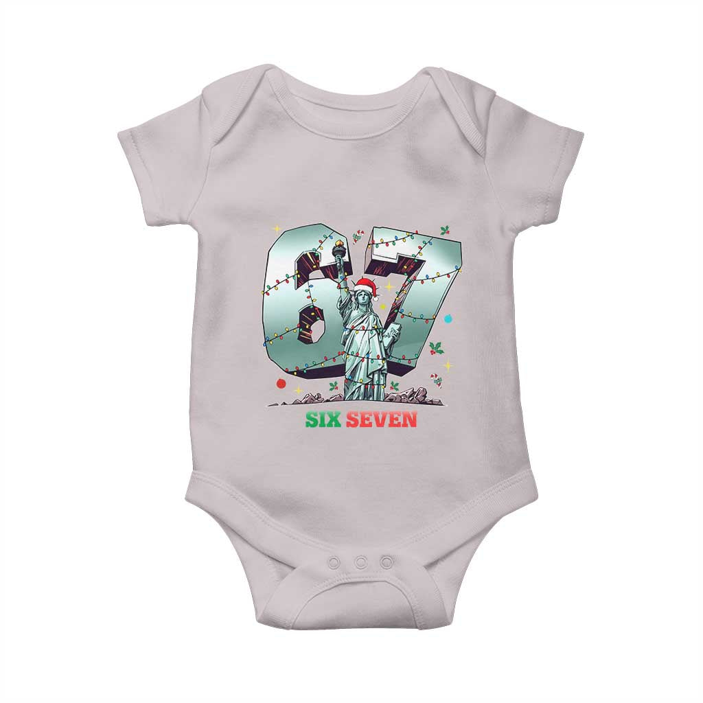 Statue Of Liberty Six Seven Meme Baby Onesie Trendy Gen Z Christmas Gift - Wonder Print Shop