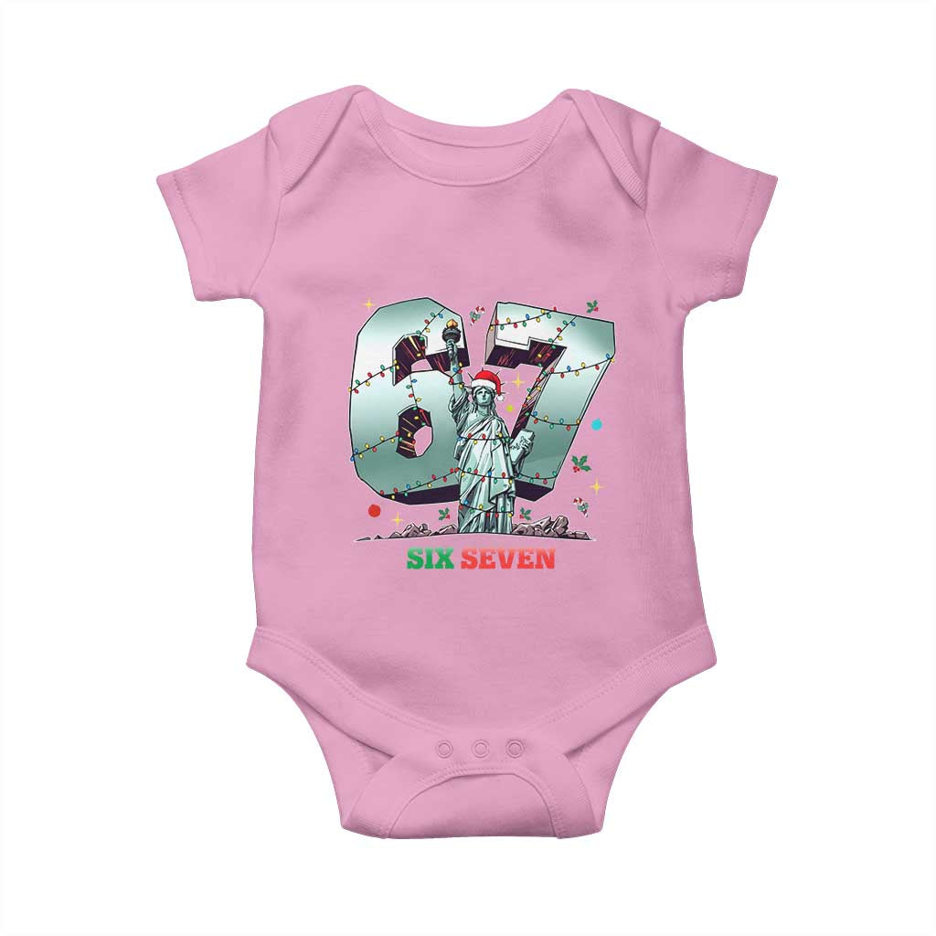 Statue Of Liberty Six Seven Meme Baby Onesie Trendy Gen Z Christmas Gift - Wonder Print Shop