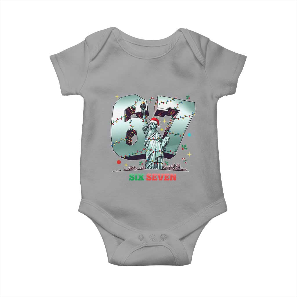 Statue Of Liberty Six Seven Meme Baby Onesie Trendy Gen Z Christmas Gift - Wonder Print Shop