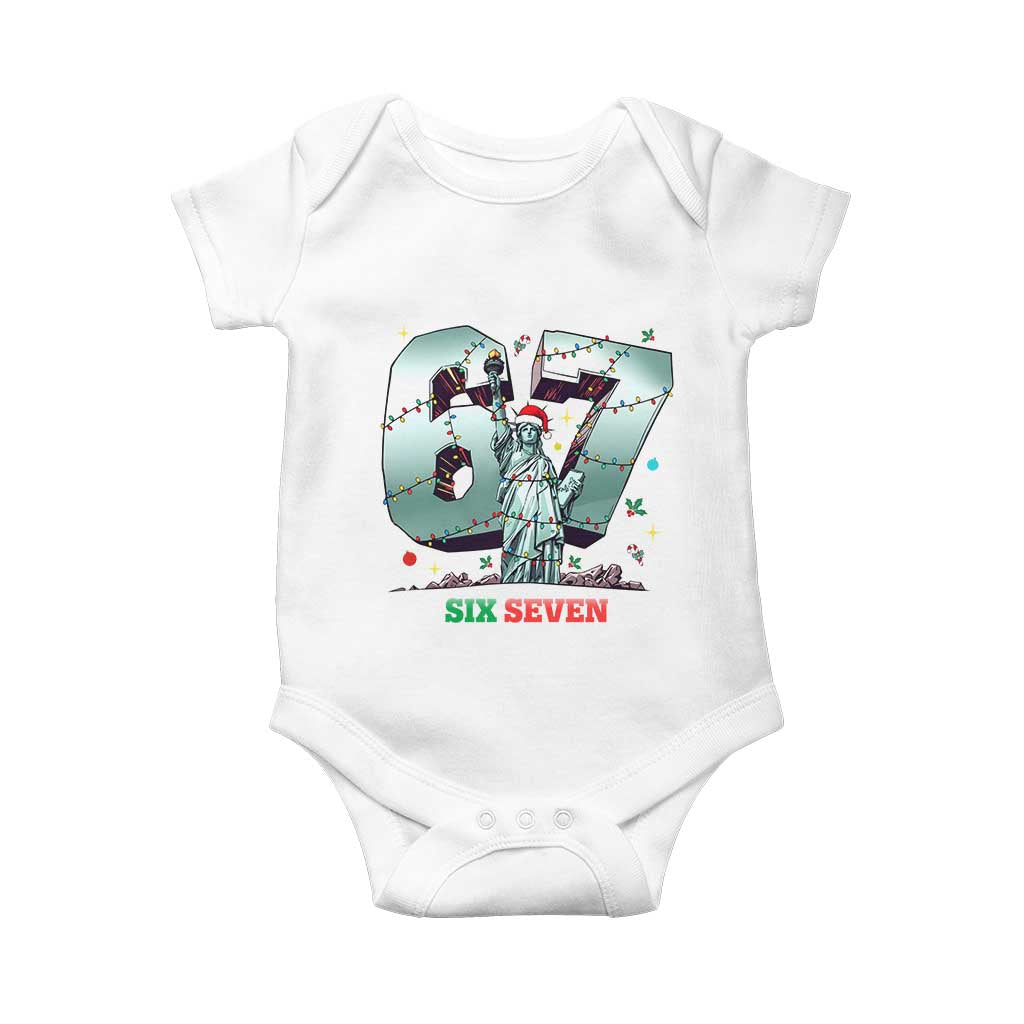 Statue Of Liberty Six Seven Meme Baby Onesie Trendy Gen Z Christmas Gift - Wonder Print Shop