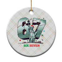 Statue Of Liberty Six Seven Meme Ceramic Ornament Trendy Gen Z Christmas Gift - Wonder Print Shop