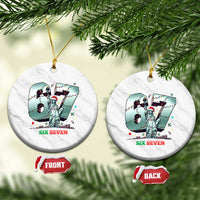 Statue Of Liberty Six Seven Meme Ceramic Ornament Trendy Gen Z Christmas Gift - Wonder Print Shop
