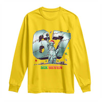 Statue Of Liberty Six Seven Meme Long Sleeve Shirt Trendy Gen Z Christmas Gift - Wonder Print Shop