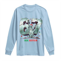 Statue Of Liberty Six Seven Meme Long Sleeve Shirt Trendy Gen Z Christmas Gift - Wonder Print Shop