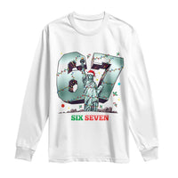 Statue Of Liberty Six Seven Meme Long Sleeve Shirt Trendy Gen Z Christmas Gift - Wonder Print Shop