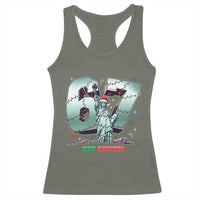 Statue Of Liberty Six Seven Meme Racerback Tank Top Trendy Gen Z Christmas Gift - Wonder Print Shop