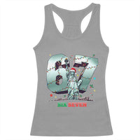 Statue Of Liberty Six Seven Meme Racerback Tank Top Trendy Gen Z Christmas Gift - Wonder Print Shop