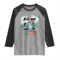 Statue Of Liberty Six Seven Meme Raglan Shirt Trendy Gen Z Christmas Gift - Wonder Print Shop