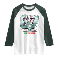 Statue Of Liberty Six Seven Meme Raglan Shirt Trendy Gen Z Christmas Gift - Wonder Print Shop