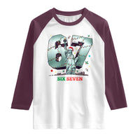 Statue Of Liberty Six Seven Meme Raglan Shirt Trendy Gen Z Christmas Gift - Wonder Print Shop