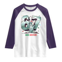 Statue Of Liberty Six Seven Meme Raglan Shirt Trendy Gen Z Christmas Gift - Wonder Print Shop
