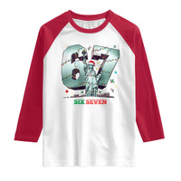 Statue Of Liberty Six Seven Meme Raglan Shirt Trendy Gen Z Christmas Gift - Wonder Print Shop