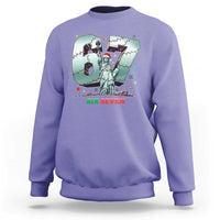 Statue Of Liberty Six Seven Meme Sweatshirt Trendy Gen Z Christmas Gift - Wonder Print Shop